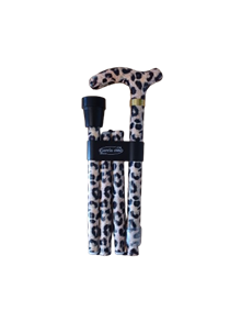 Vikbar käpp leopard
